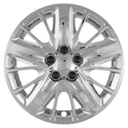 Screw On Chrome Wheel Cover Hubcaps for 2014-2017 Chevy Impala (18 in)