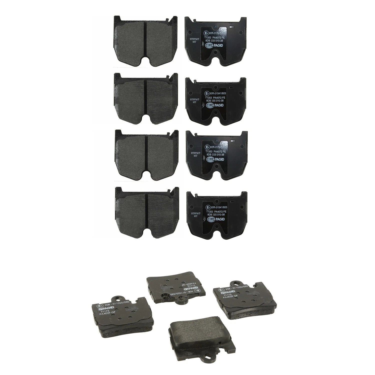 Hella Disc Brake Pads Kit for Mercedes-Benz W220 S55 AMG (2003)