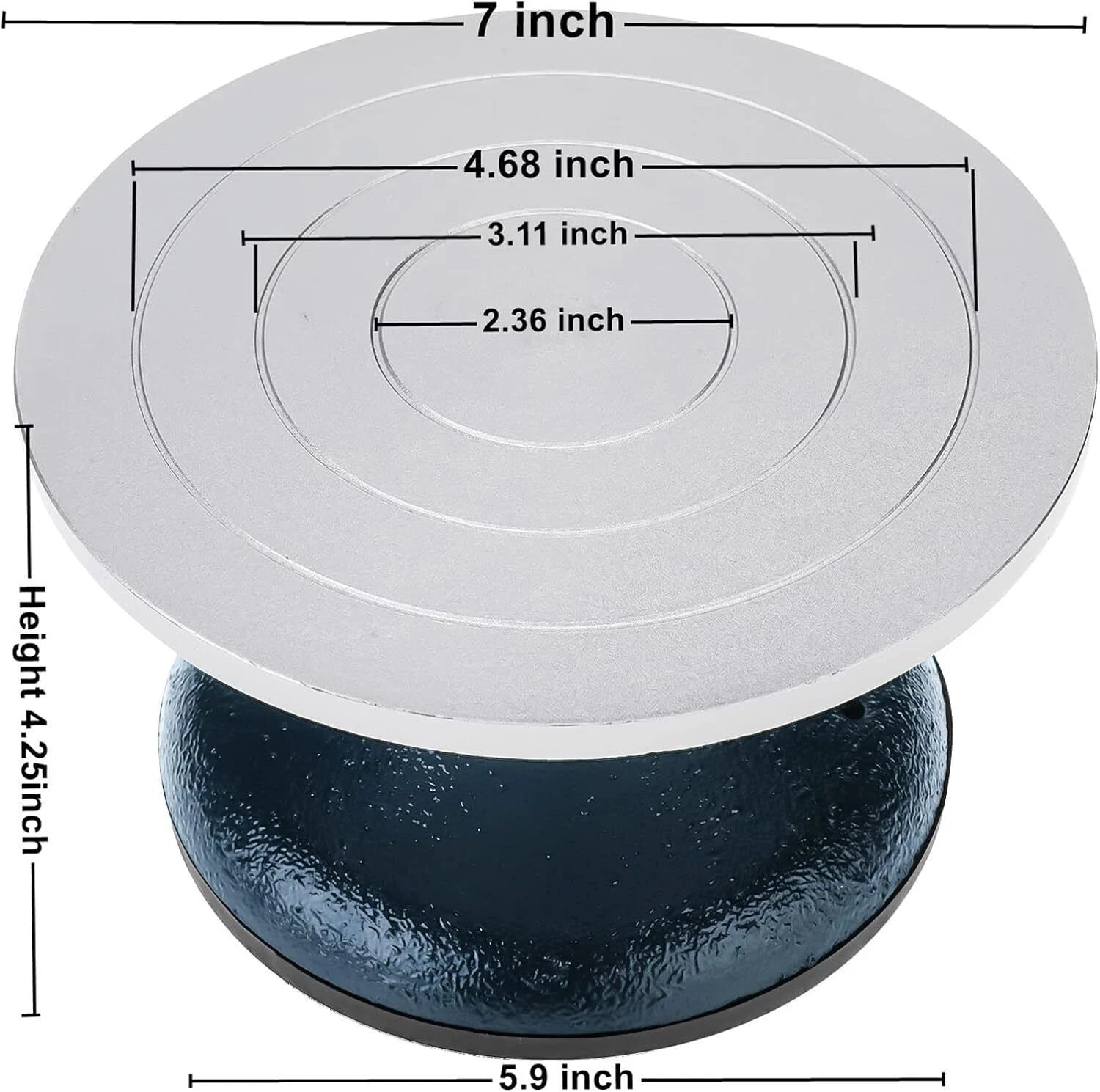 7" Heavy Duty Metal Sculpting Wheel for Pottery Decorating