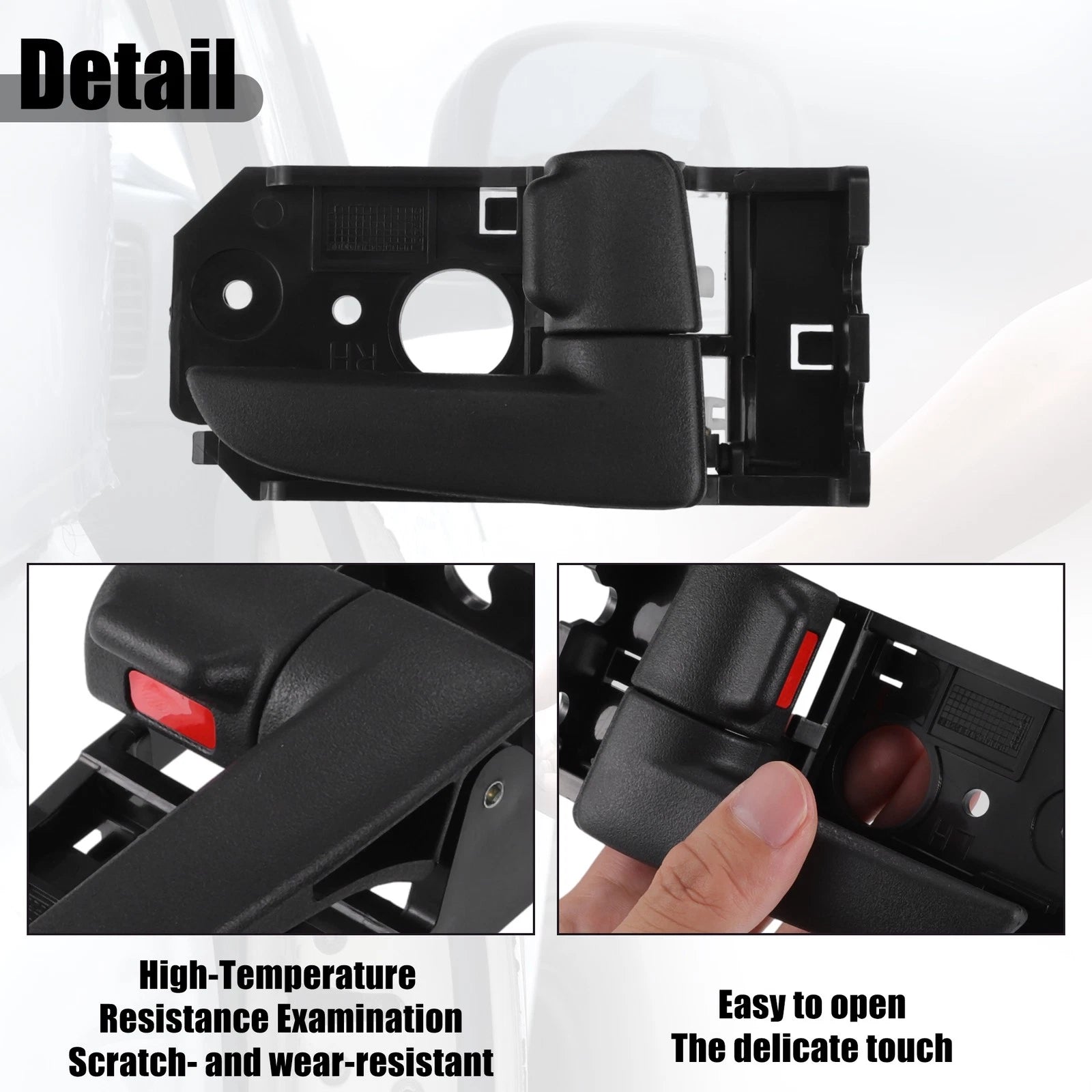 1 Pair Interior Door Handle for Kia Spectra (2000–2009) No. 826102F00087