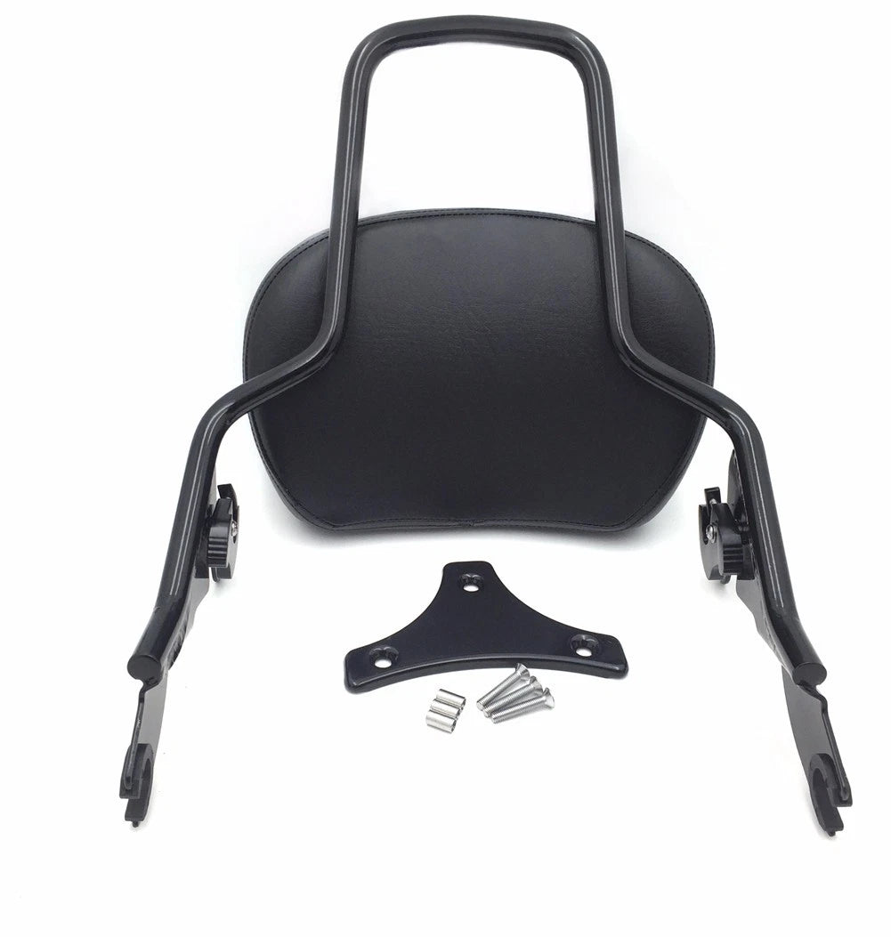Detachable Backrest Sissy Bar w/ Pad for Harley Touring FLHR Road King (2009–2018)