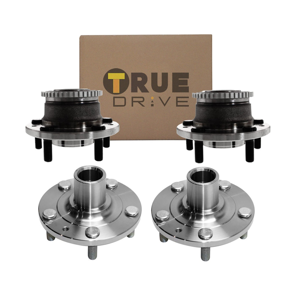 Wheel Hubs for Ford Fusion (2006–2012) Front & Rear FWD 4-Wheel ABS