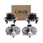 Wheel Hubs for Ford Fusion (2006–2012) Front & Rear FWD 4-Wheel ABS