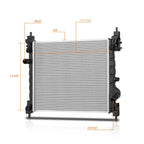 Aluminum Core Cooling Radiator for Chevy Spark 1.2L MT (2013–2015) DPI-13343
