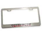 License Plate Frame Racing Inlay Stainless Steel for Chevrolet Corvette (2014–2024)