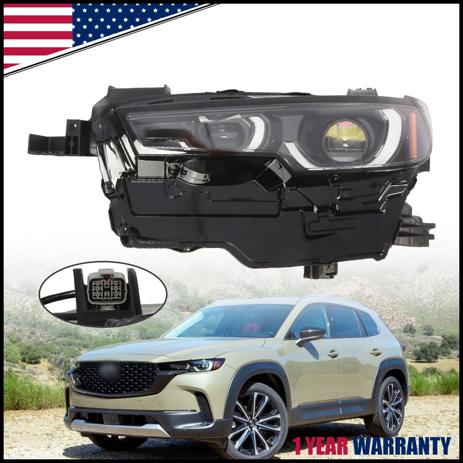 Full LED Headlight for Mazda CX-50 (2023–2024) Left Driver