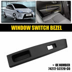 Rear Left Side Window Upper Switch Bezel Trim Panel for Toyota Yaris (2012–2014)