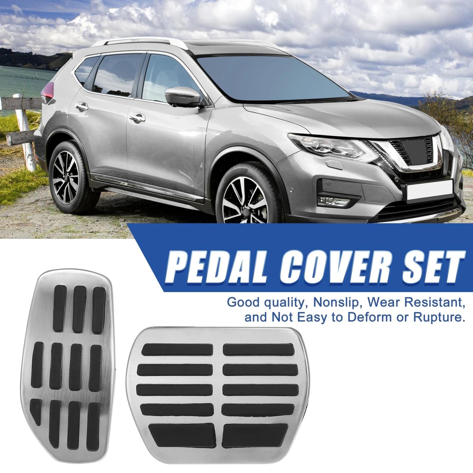 Brake Gas Accelerator Pedal Cover Kit for Nissan (2014–2020)