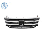 Front Upper Grill for Honda Odyssey (2011-2013) Black with Chrome Trim