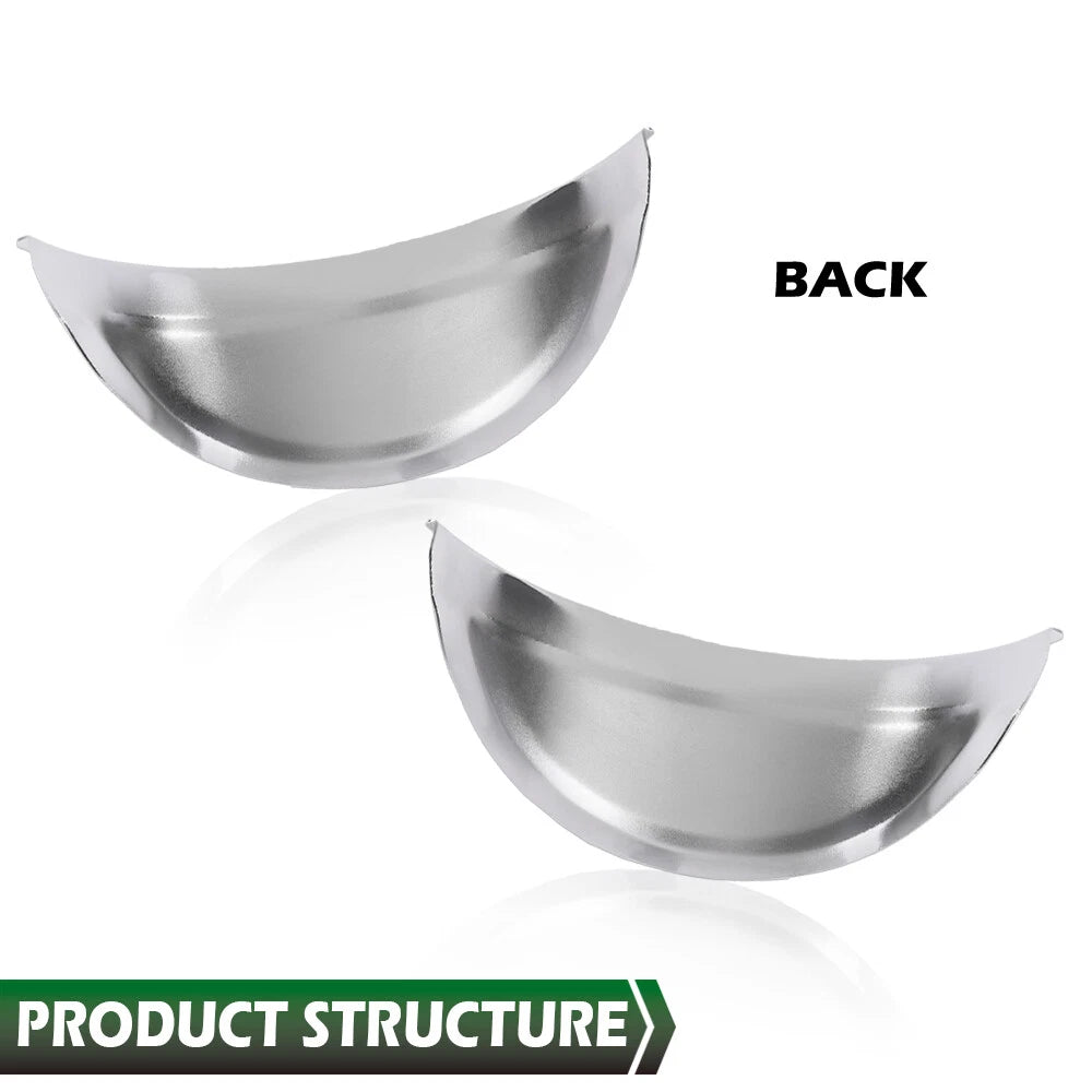 Set of 2 Headlight Visors for 7" Chrome Shields