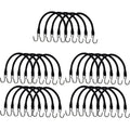 Set of 25 Heavy Duty 15" Rubber Tarp Straps with S-Hooks