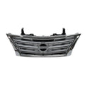Replacement Silver Chrome Plastic Front Grille For 2013-2015 Nissan Sentra