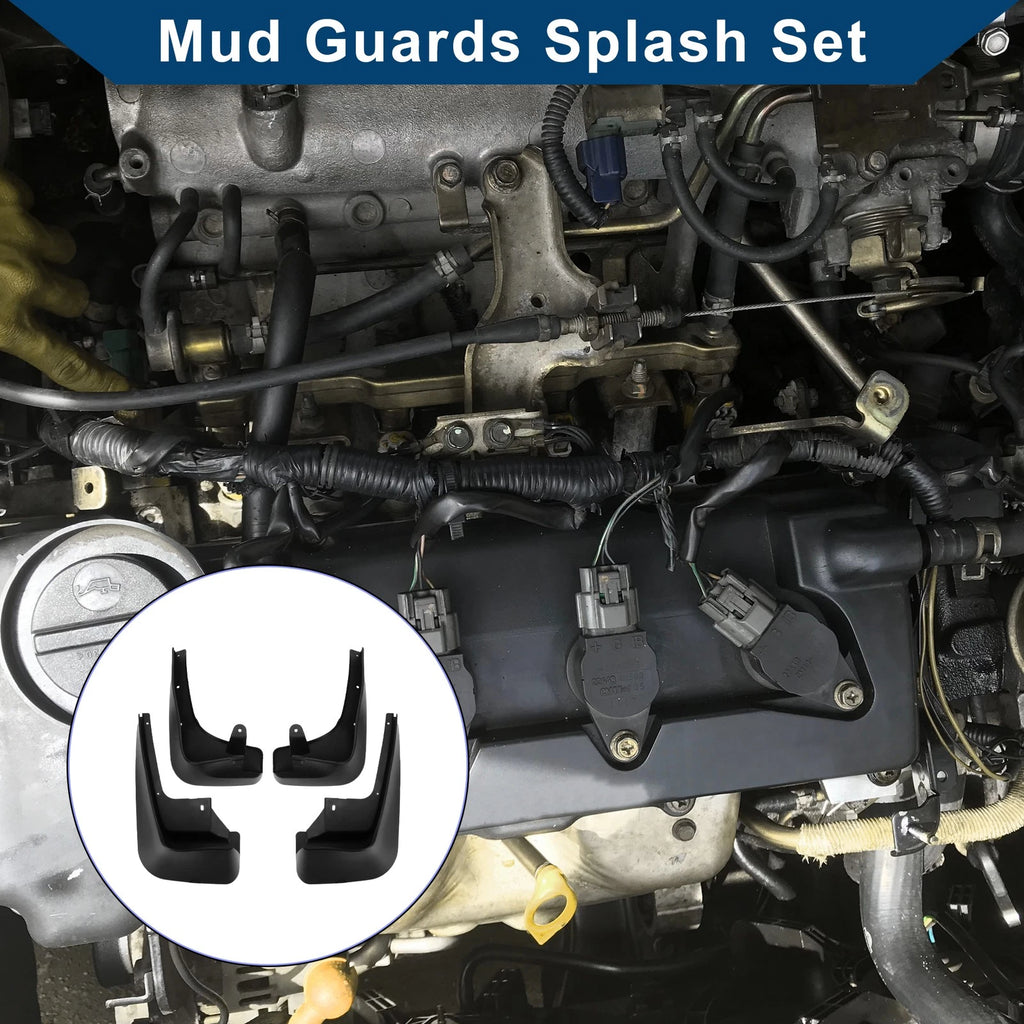 Set of 4 Mud Flaps Splash Guards for BMW 7 Series (2010–2016)