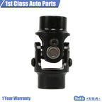 Steering U Joint Coupler for Make Model  - 3/4" Smooth Black
