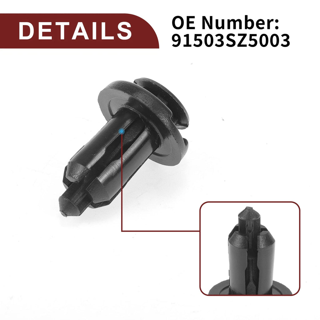 50 Pcs Front Fender Skirt Clip for Honda Pilot (2003–2015) & Accord (1997–2007)