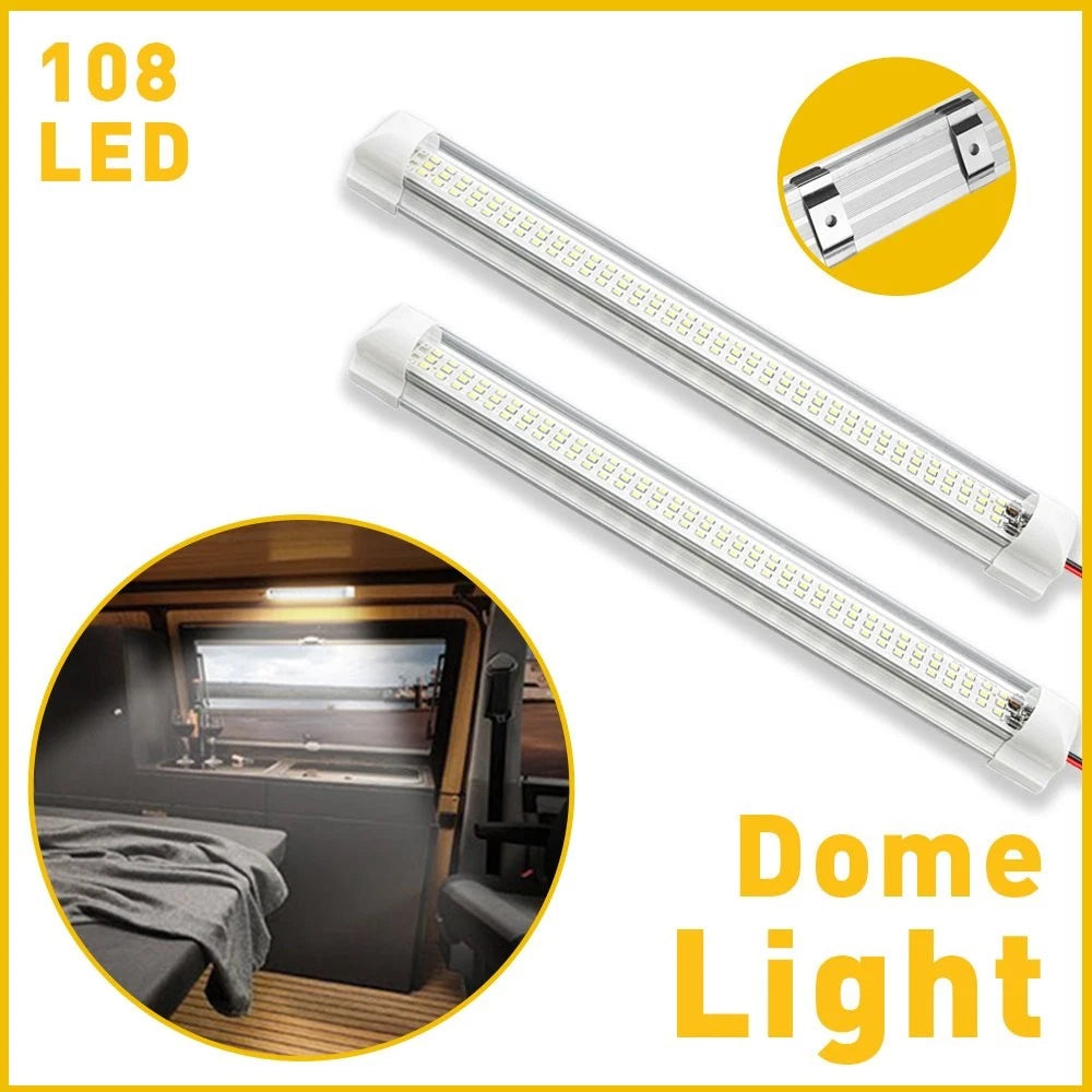 2X 12V LED Ceiling Light for RV Trailer Camper (USA)