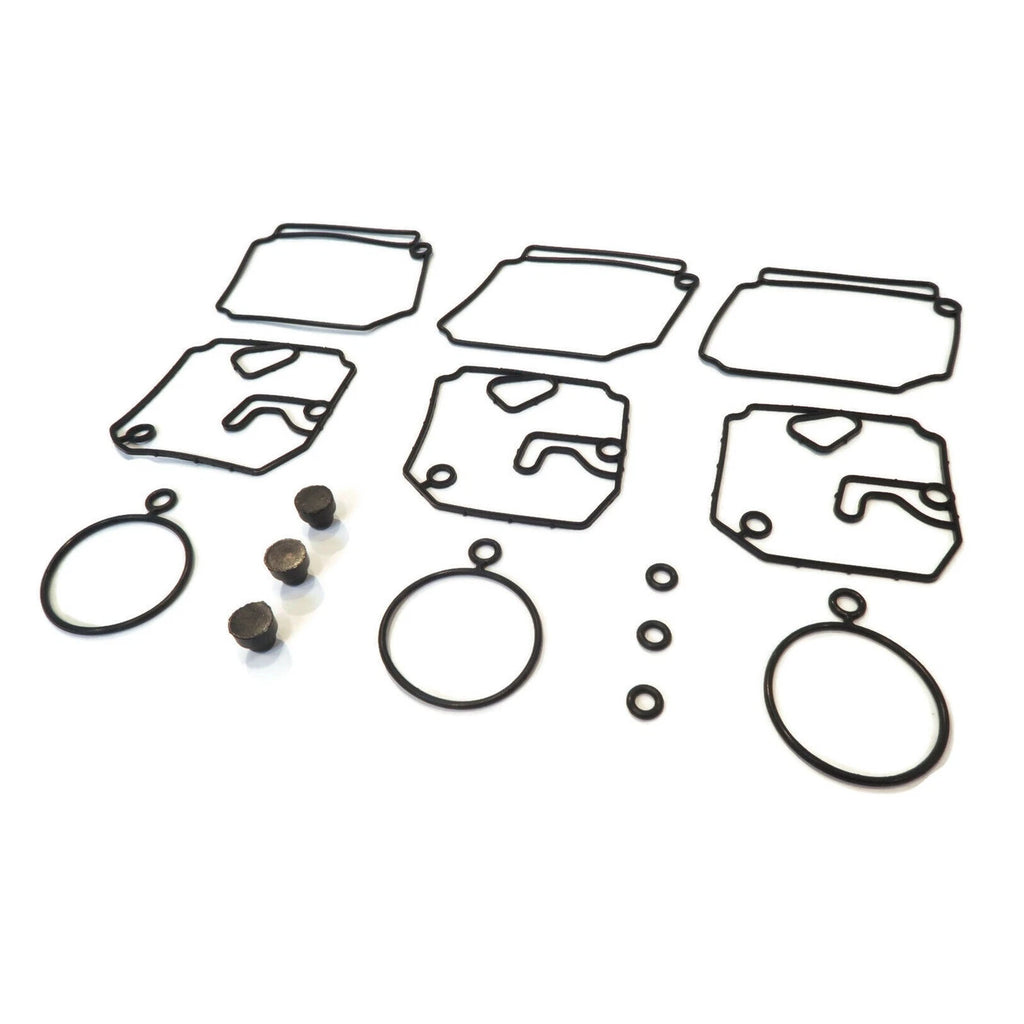 3-Pack Carburetor Rebuild Kit for Yamaha Outboard 2-Stroke (1989–2009)