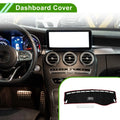 Dashboard Cover Mat for Mercedes Benz C Class W205 2015-2021 Black Red