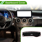 Dashboard Cover Mat for Mercedes Benz C Class W205 2015-2021 Black Red