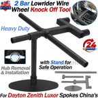 2X Lowrider Wire Wheel Knock Off Tool w/ Stand for Dayton Luxor Zenith