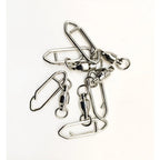 360 Degree Swivel Bearing Snap Connector for Fishing Lures