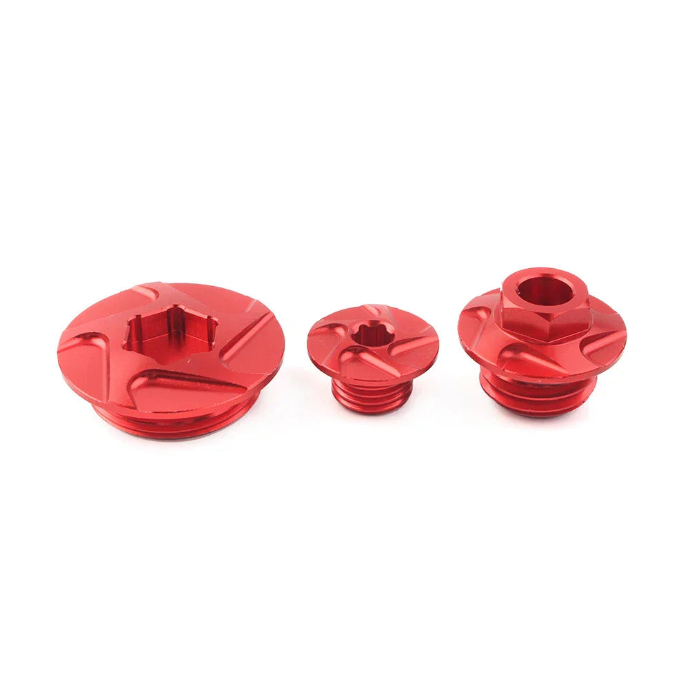 CNC Red Engine Timing Bolts & Oil Plugs for Honda CRF150R CRF250R CRF450R CRF450X (2007-2023)