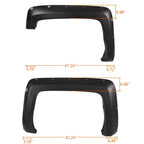 Set of 4 Pocket-Riveted Fender Flares for Chevy Silverado (2014–2018)