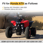 Rear Axle Shaft & Wheel Hub & Bearing Carrier for Honda TRX400X (2009–2014)