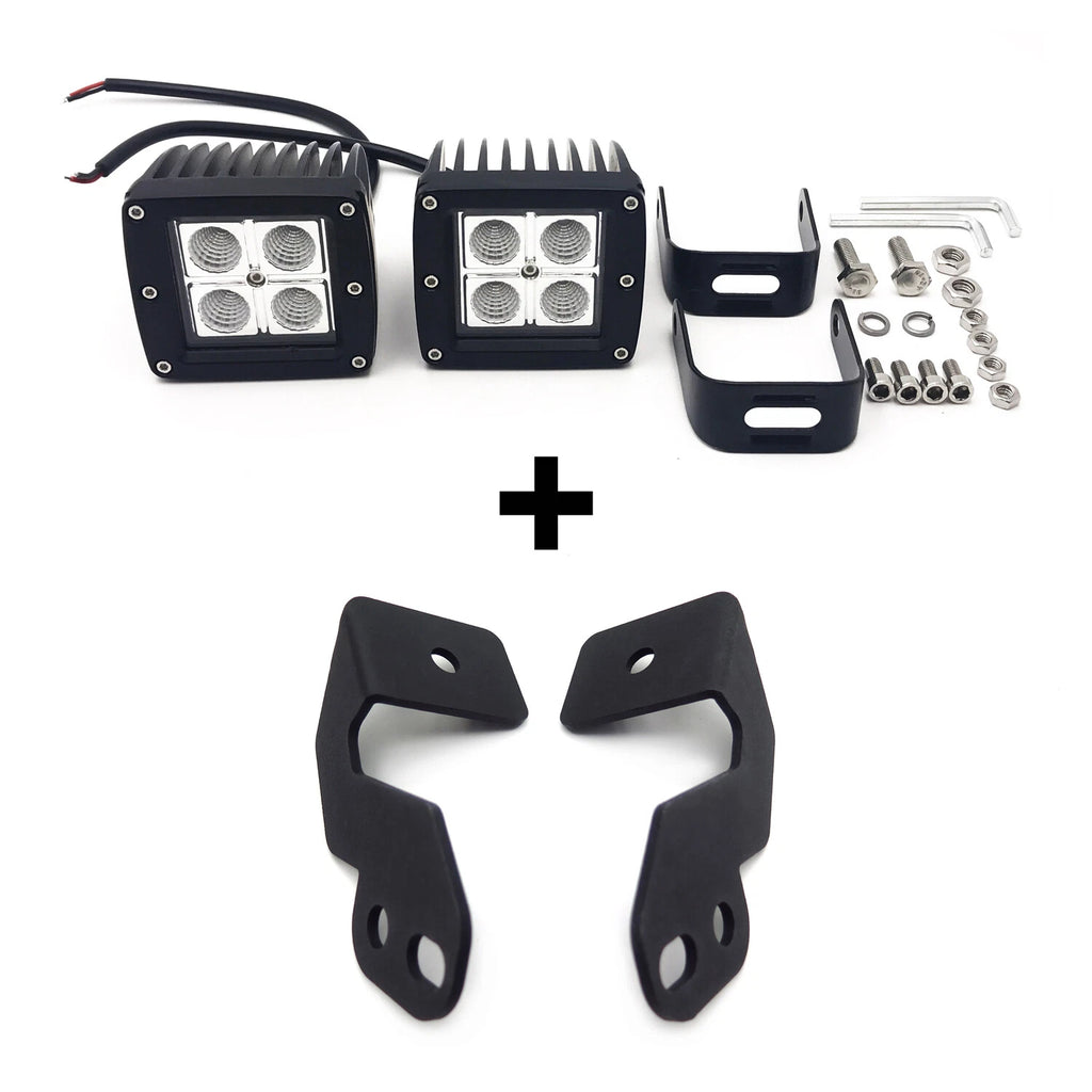 12W CREE LED Pod with Pillar Mounts for Polaris RZR 900 1000 (2014–2023)