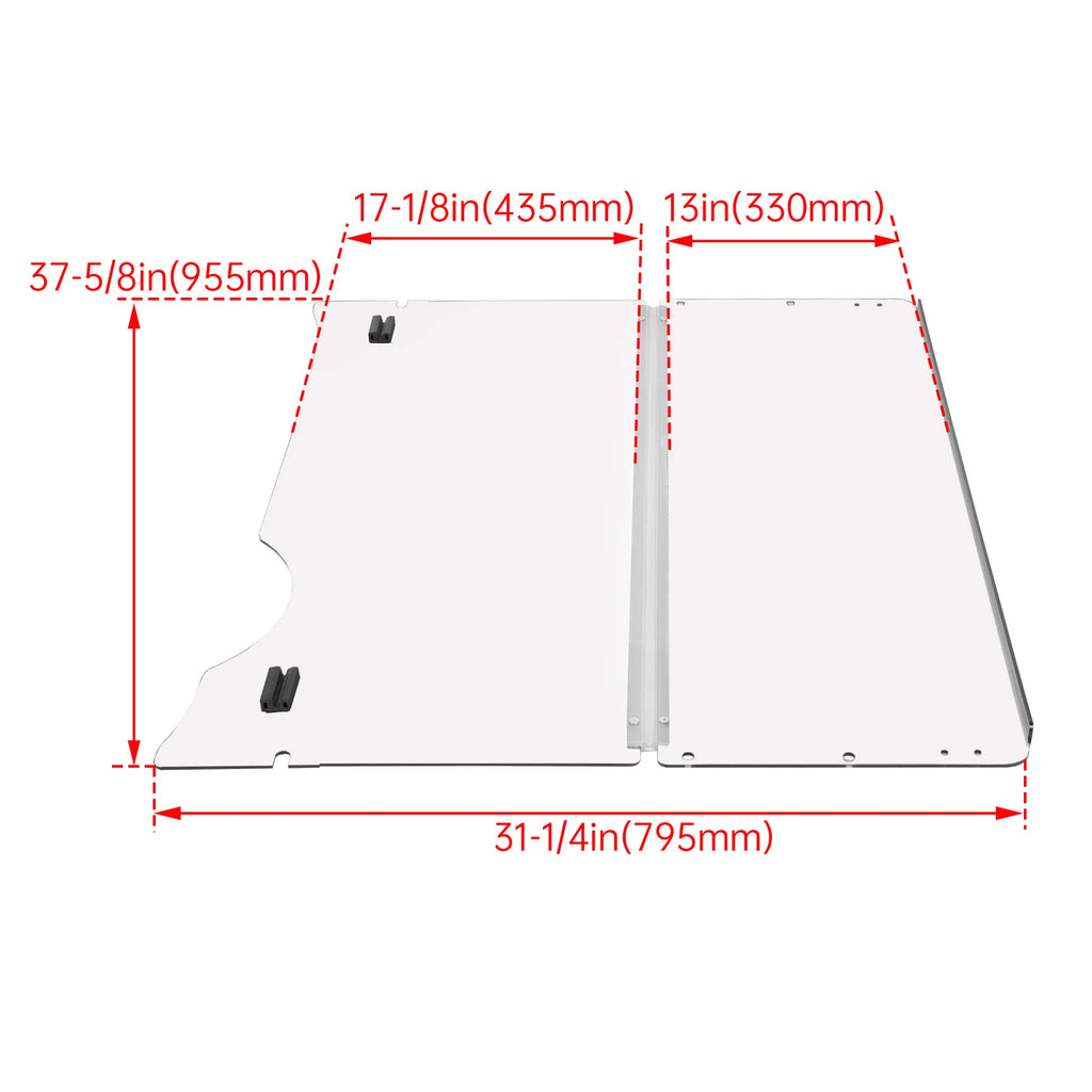 Folding Clear Windshield for EZGO RXV (2008-Present)