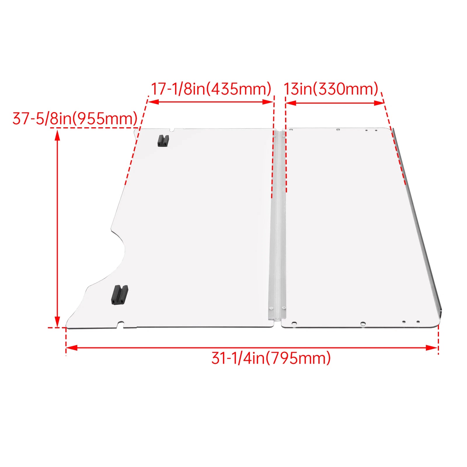 Folding Clear Windshield for EZGO RXV (2008-Present)