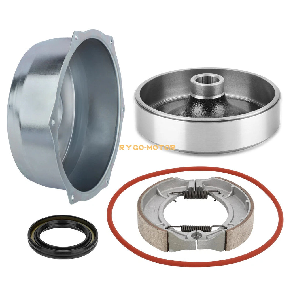 Rear Brake Drum Hub Shoe Cover Seal Kit for Yamaha YFM400 Big Bear (2000–2004)