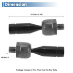 2X Front Inner Tie Rod End Links for Toyota Tacoma (1995–2004) No.EV433