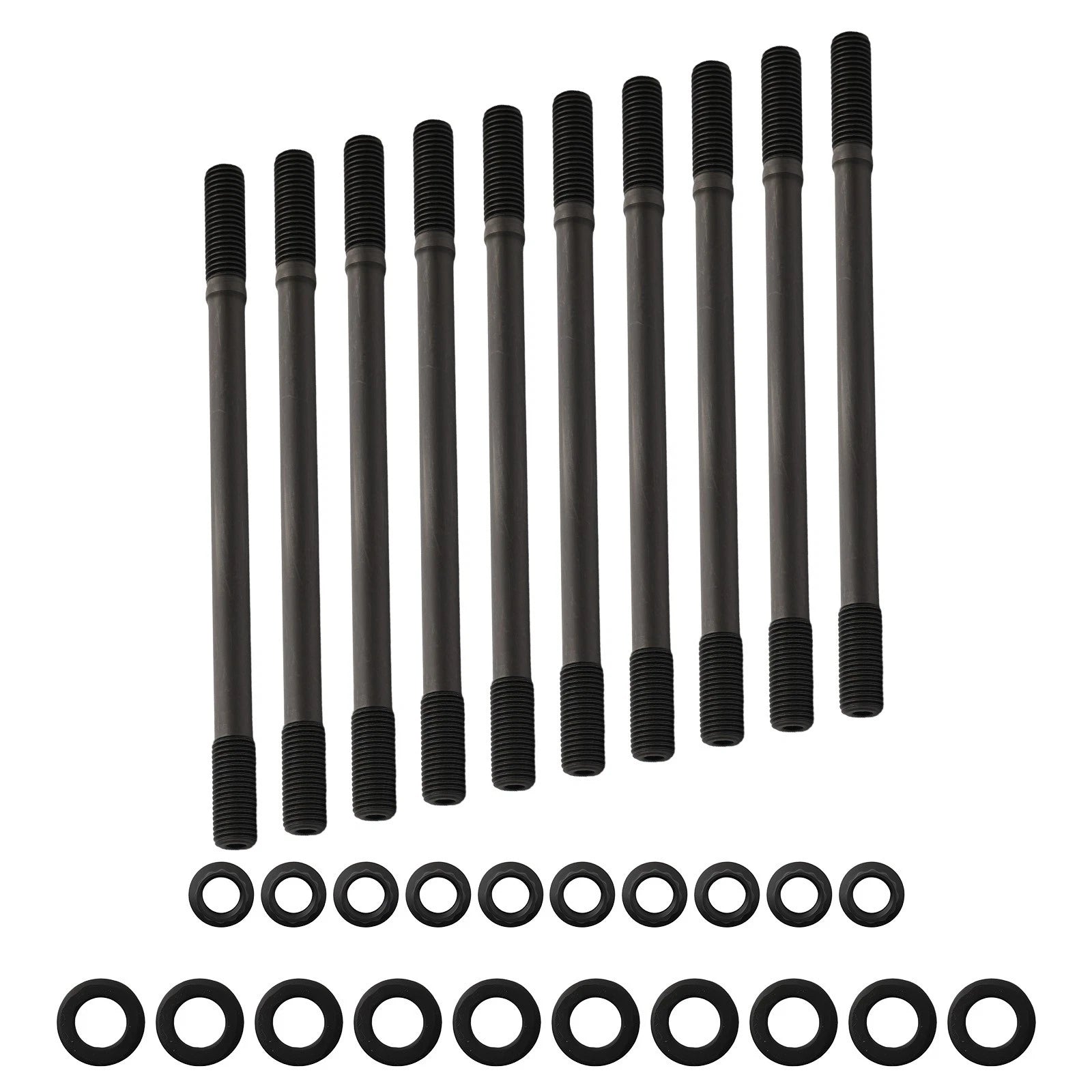 Black Steel Cylinder Head Studs for Honda Civic 1.6L VTEC B16A2 B16A3 (1994–2000)