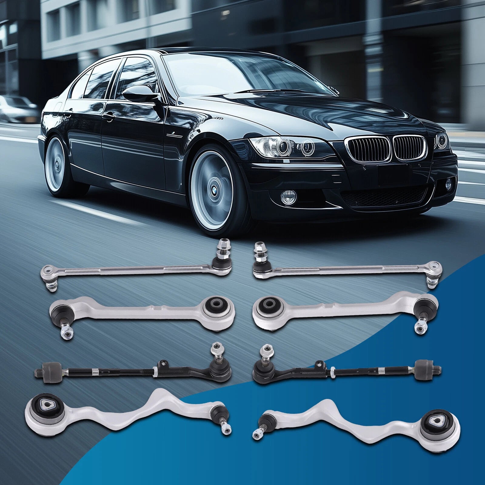 Front Control Arm Ball Joint Sway Bar Link Tie Rod for BMW E90 E91 E92 (2007–2013)