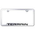 Mirrored Cut-Out License Plate Frame - Officially Licensed for GMC Terrain