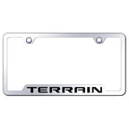 Mirrored Cut-Out License Plate Frame - Officially Licensed for GMC Terrain