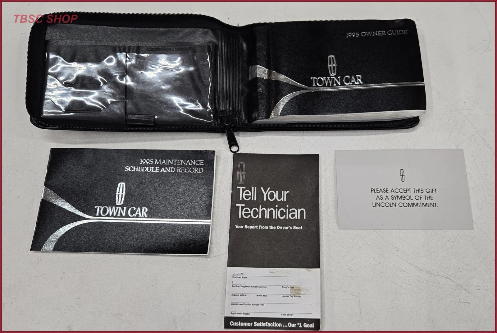 Owners Manual for Lincoln Town Car (1995) OEM with Case