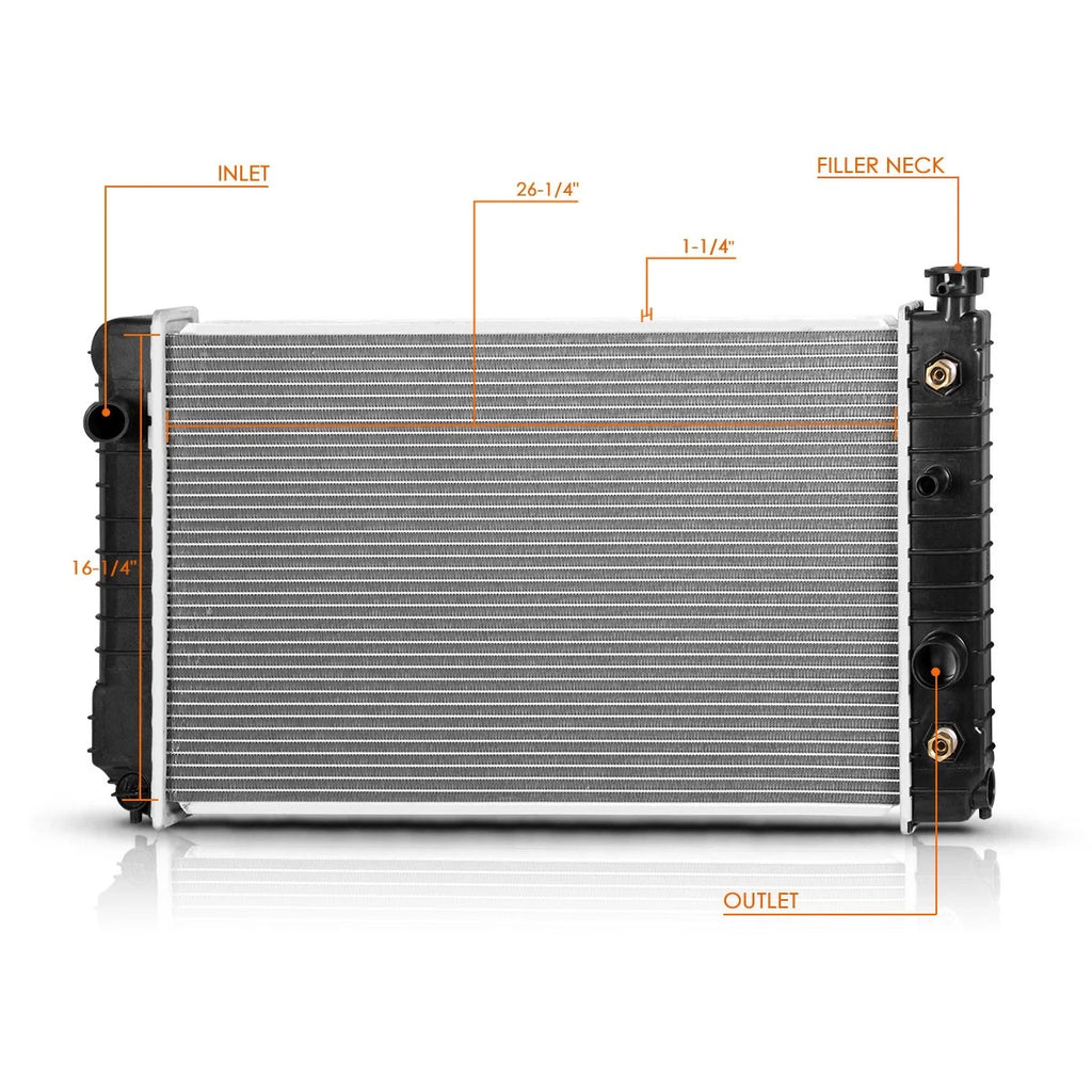 Aluminum Core Radiator DPI-681 for Chevy S10 Blazer/GMC S15 Jimmy (1988–1994)