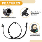 ABS Wheel Speed Sensor No. 9L3Z2C204A for Ford F-150 (2009–2010) Front