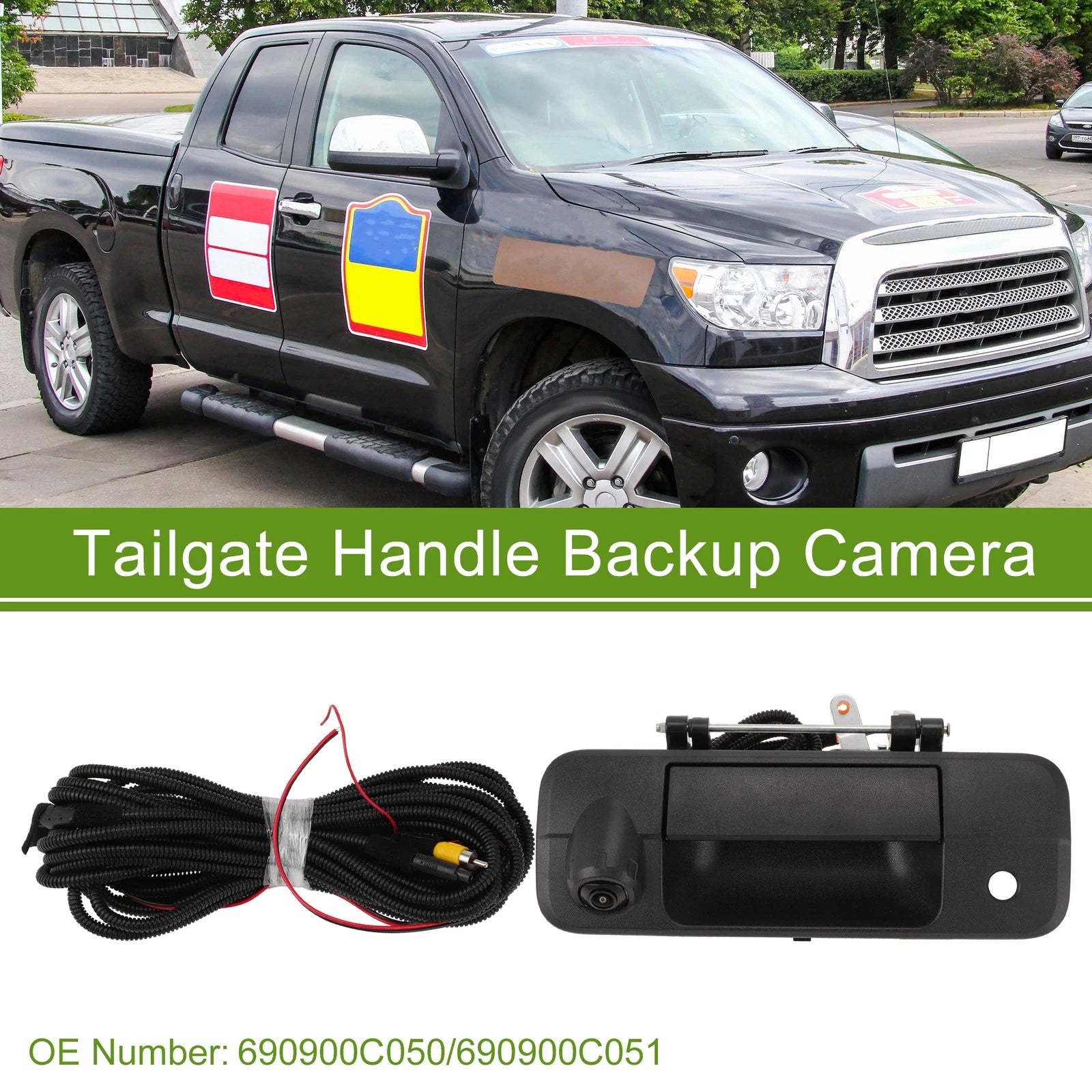 Tailgate Handle Backup Rear View Camera No. 690900C050 for Toyota Tundra (2007–2013)