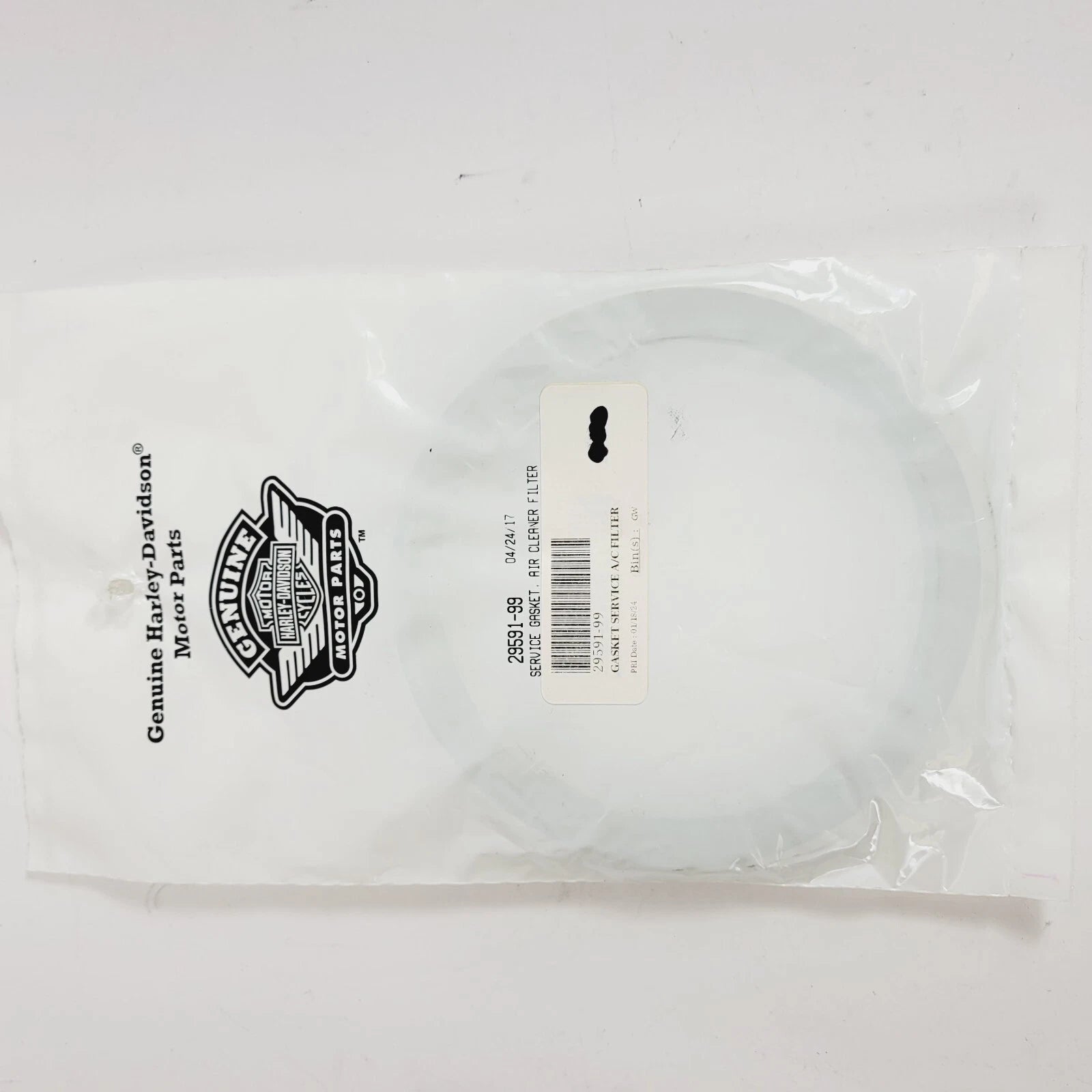 Genuine Harley Air Cleaner Service Gasket for CVO Dyna (2007–2008) 29591-99