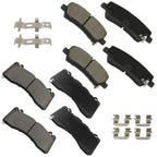 Set of 4 Ceramic Brake Pads for Ford Mustang (2015–2023)