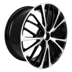 Set of 4 18x8 Black Machine Face Wheels for Multiple Vehicles