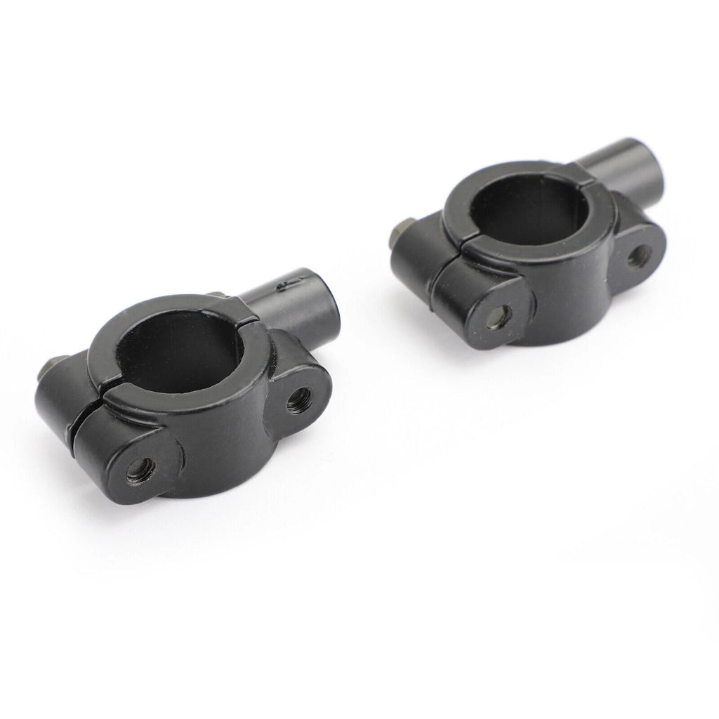 7/8" Motorcycle Handlebar Mirror Adaptor Clamp Mount Bracket 10mm CCW
