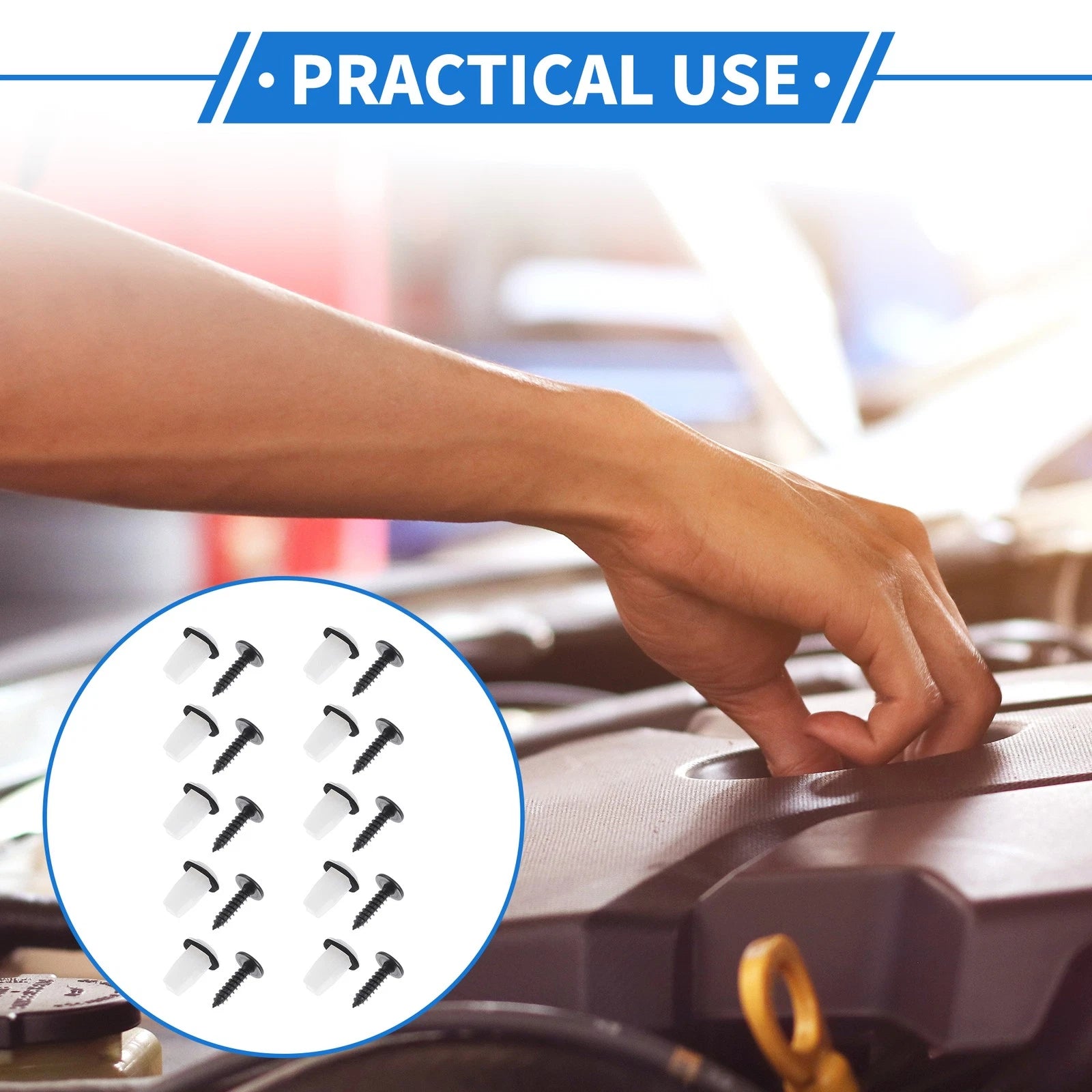 Set of 10 Fender Liner Splash Shield Bumper Cover Screws for Honda Accord 