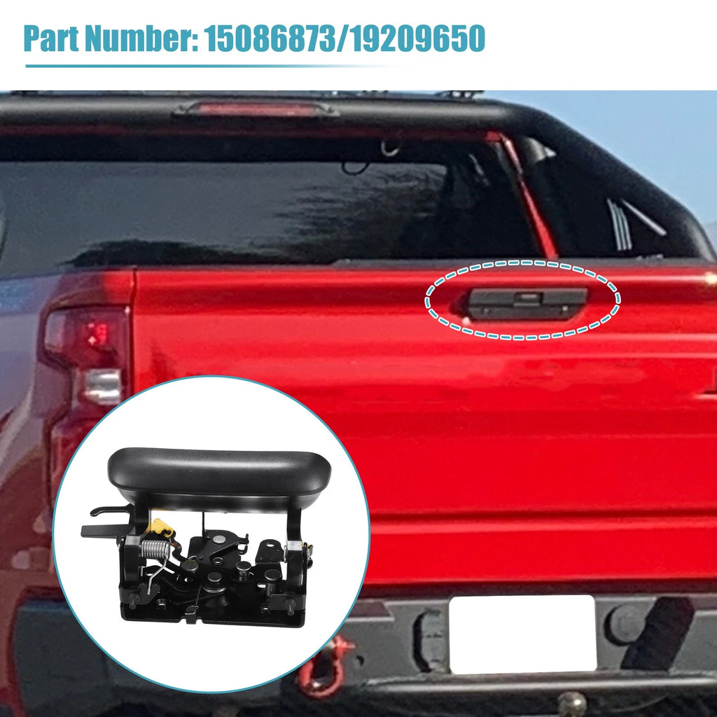 Set of 2 Tailgate Door Handle and Bezel for Chevy Avalanche 1500 2500 (2002–2006)