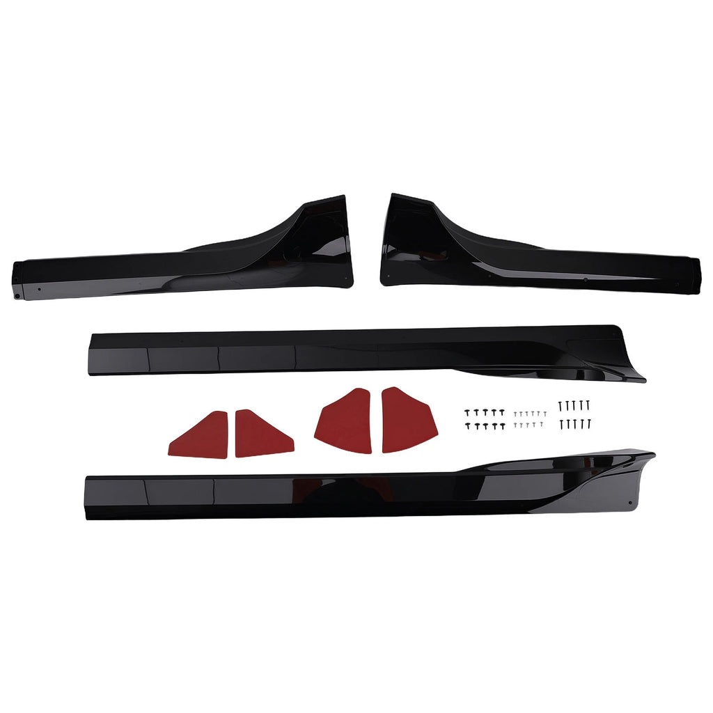 ABS Side Skirt Extension for Tesla Model Y (2021–2024) Black Body Kit Trim