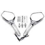 HTTMT LED Skull Rearview Mirrors for Harley Street Glide (2014–2023)