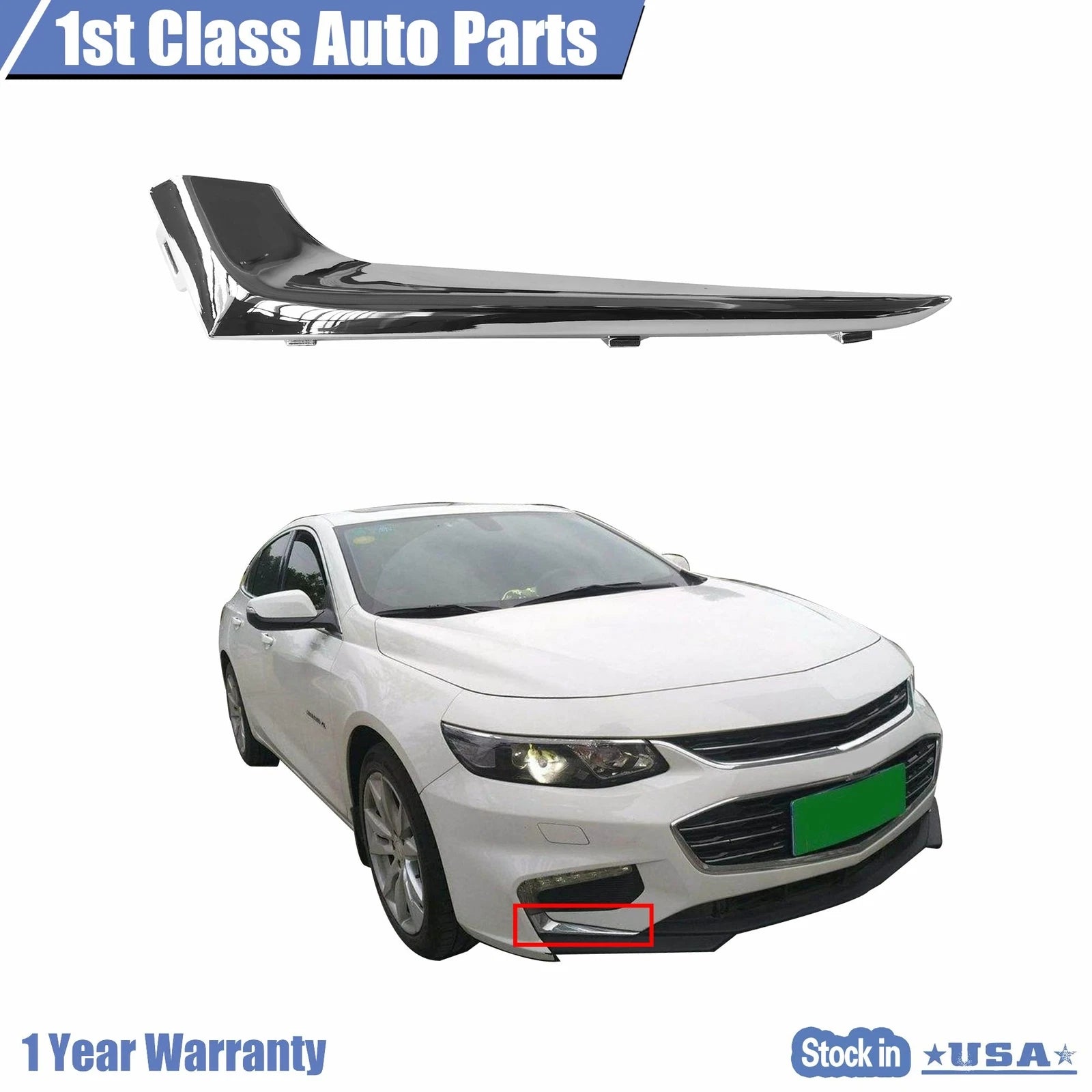 Bumper Insert Trim Molding for Chevrolet Malibu (2016–2018)